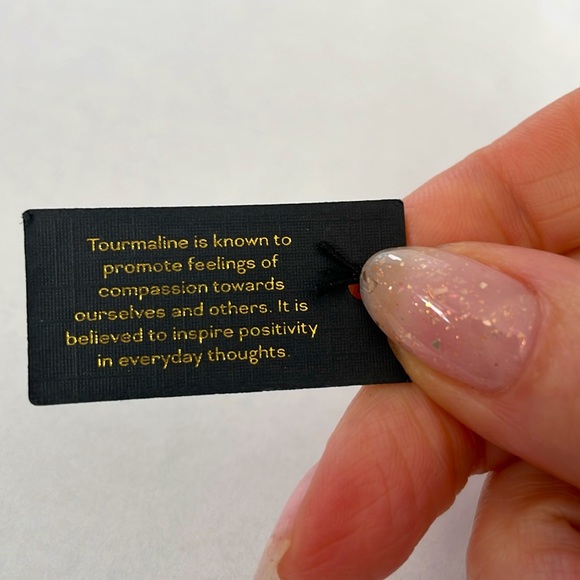 Genuine Tourmaline necklace with 14k solid gold beads “585”stamped - Picture 4 of 9